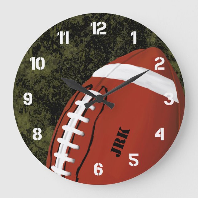 Reloj Redondo Grande Football Monogram (Anverso)