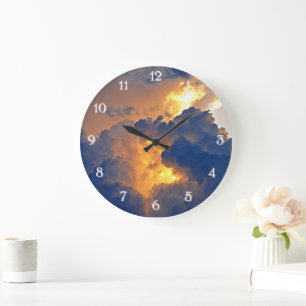 Reloj Redondo Grande Formación de nubes dramática