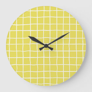 Reloj Redondo Grande Formas de tinta dibujadas a mano de moda