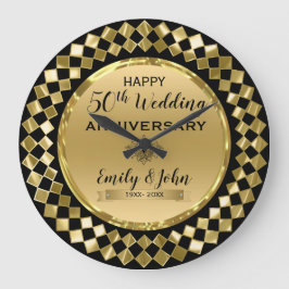 Reloj Redondo Grande Formas geométricas - 50 Aniversario