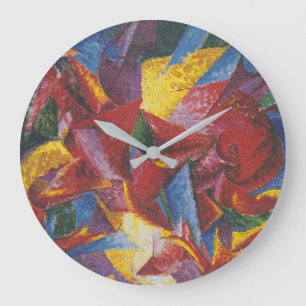 Reloj Redondo Grande Formas plásticas de un caballo - Umberto Boccioni
