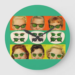 Reloj Redondo Grande Foster Grant y años 50