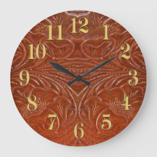 Reloj Redondo Grande Foto de un diseño de estilo rústico con herramient