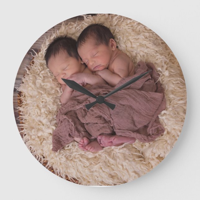 Reloj Redondo Grande Foto Personalizada (Anverso)