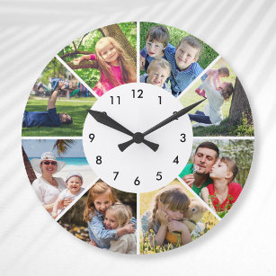 Reloj Redondo Grande Foto personalizado de amigos familiares personaliz