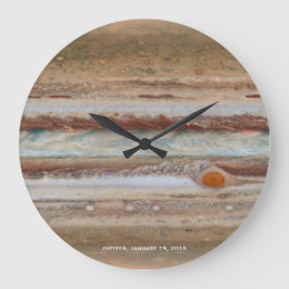 Reloj Redondo Grande Fotografía de cierre del punto rojo de Júpiter