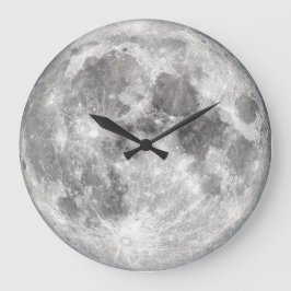 Reloj Redondo Grande Fotografía de la luna