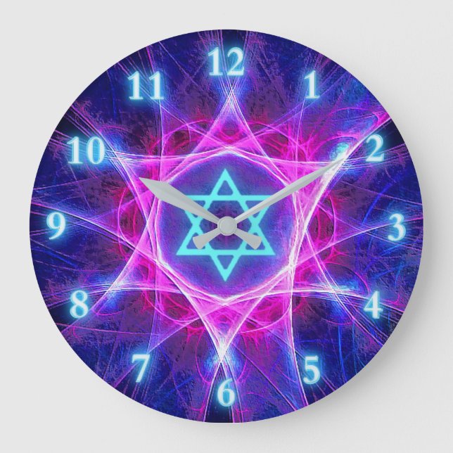 Reloj Redondo Grande Fractal de la apuesta magen (Anverso)