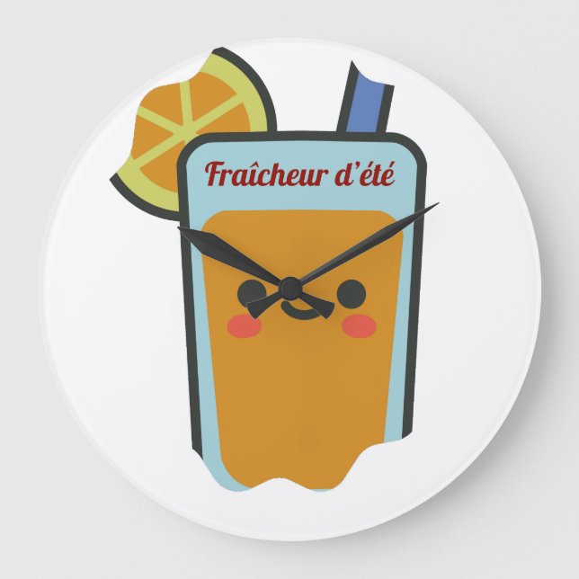 Reloj Redondo Grande Fraîcheur d'été (Anverso)