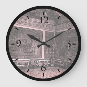 Reloj Redondo Grande Francia antigua palacio de Versalles cámara de Apo