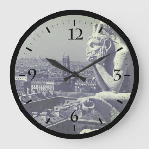 Reloj Redondo Grande Francia antigua París Catedral de Notre Dame pensa