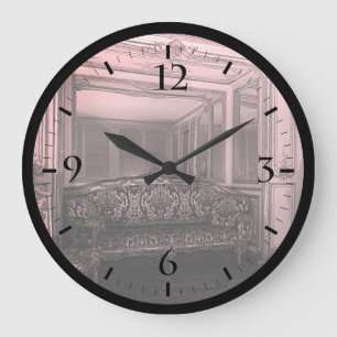 Reloj Redondo Grande Francia vintage palacio de Versalles habitación de