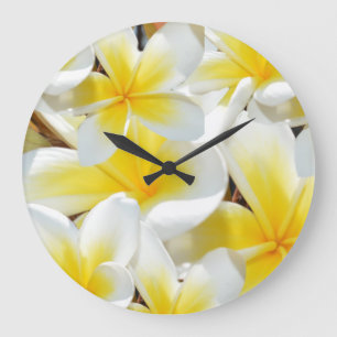 Reloj Redondo Grande Frangipani Bouquet, Gran Pared redonda.