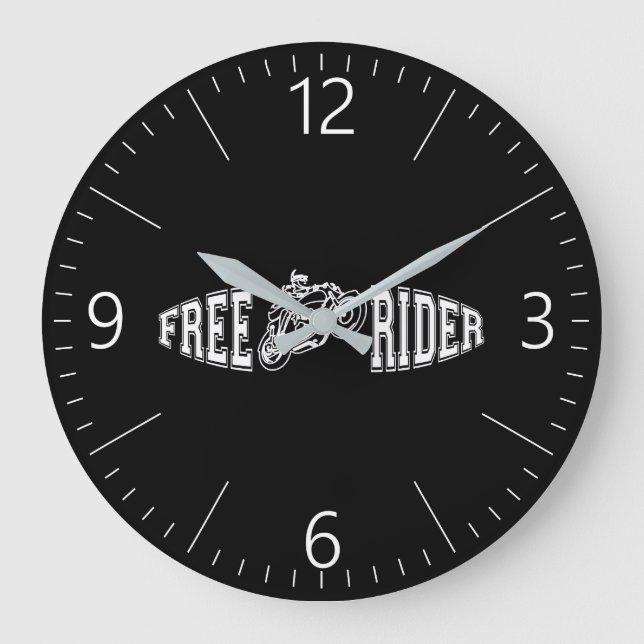 Reloj Redondo Grande Free rider (Anverso)