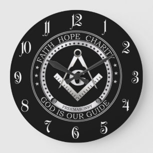 Reloj Redondo Grande Freemasonry symbol