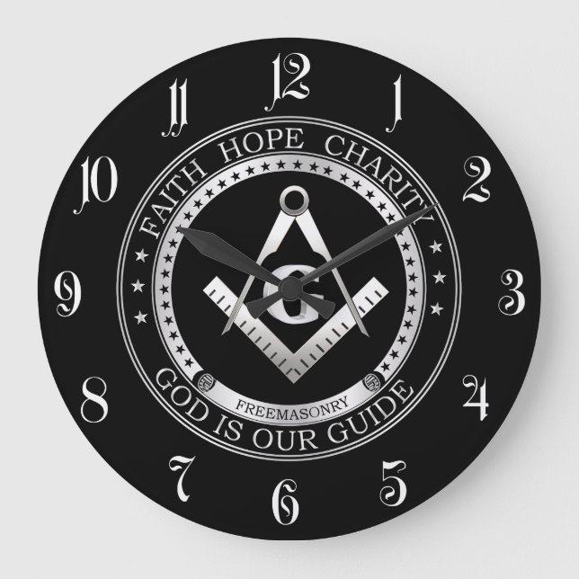 Reloj Redondo Grande Freemasonry symbol (Anverso)