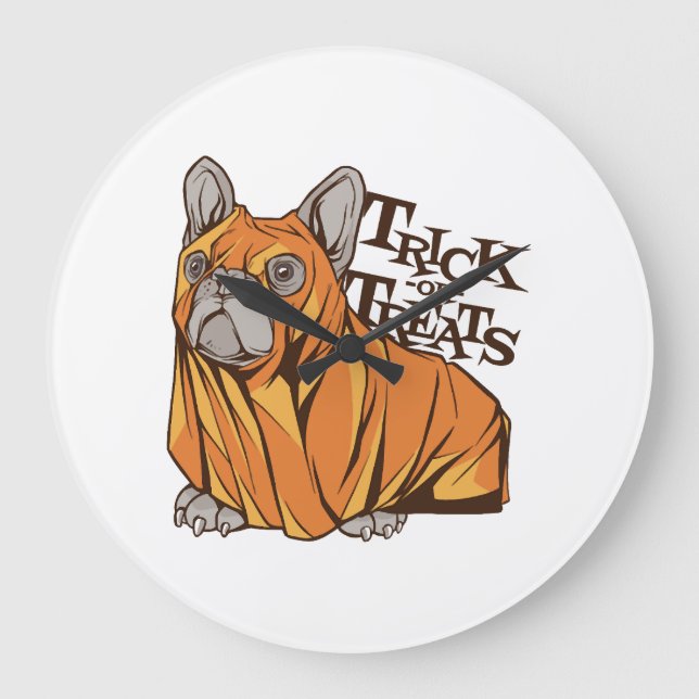 Reloj Redondo Grande fregonas de Halloween (Anverso)