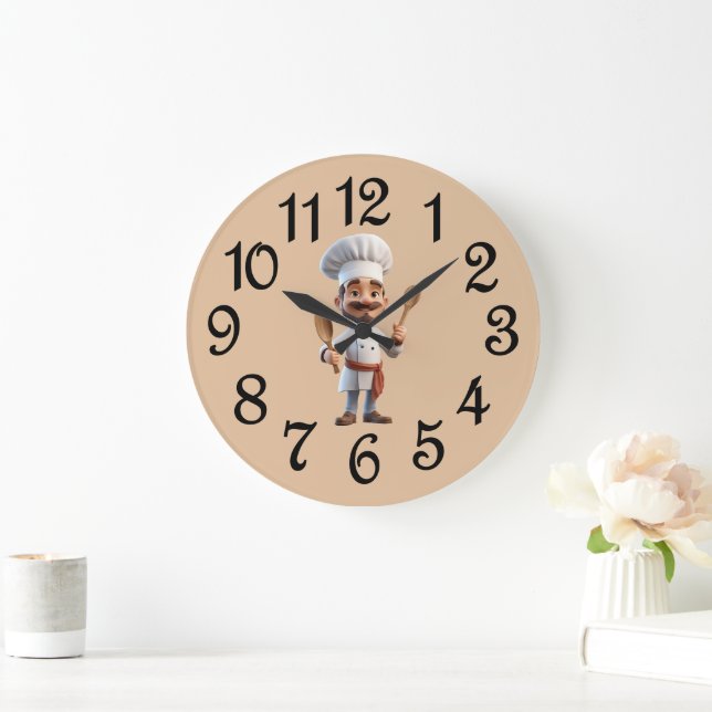 Reloj Redondo Grande French Country Chief Acrylic Wall Clock (Hogar)