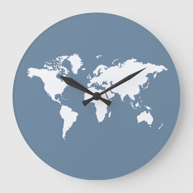 Reloj Redondo Grande French Gray Elegant World (Anverso)