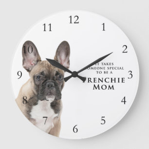 Reloj Redondo Grande Frenchie Mom Clock