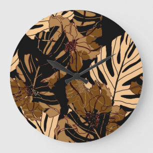 Reloj Redondo Grande Fresa colorida: orejas rosas color agua