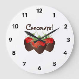 Reloj Redondo Grande Fresa de chocolate