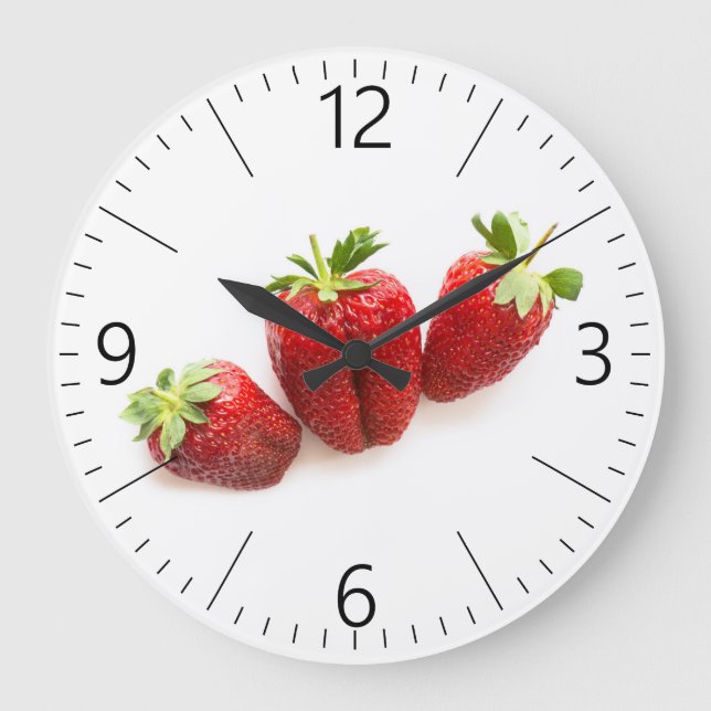 Reloj Redondo Grande Fresas (Anverso)
