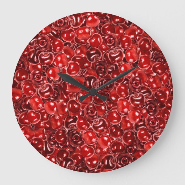 Reloj Redondo Grande Fresas dulces (Anverso)