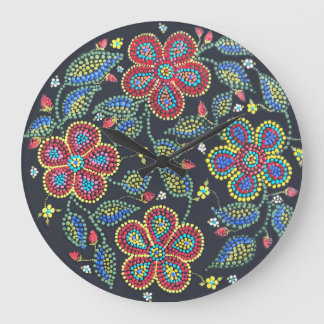 Reloj Redondo Grande Fresas y Rosas Métis Floral