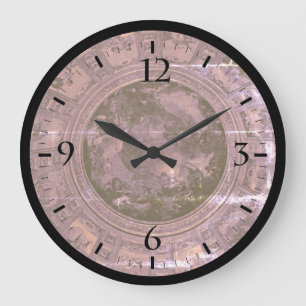 Reloj Redondo Grande Fresco de cúpula vintage Francia París Charles la 