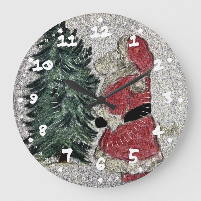 Reloj Redondo Grande Fresco de Santa (Anverso)
