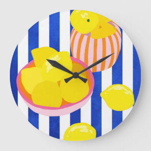 Reloj Redondo Grande Frescor de limón