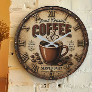 Reloj Redondo Grande Fresh Roasted Coffee