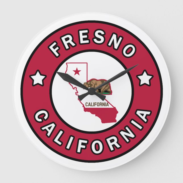 Reloj Redondo Grande Fresno California (Anverso)
