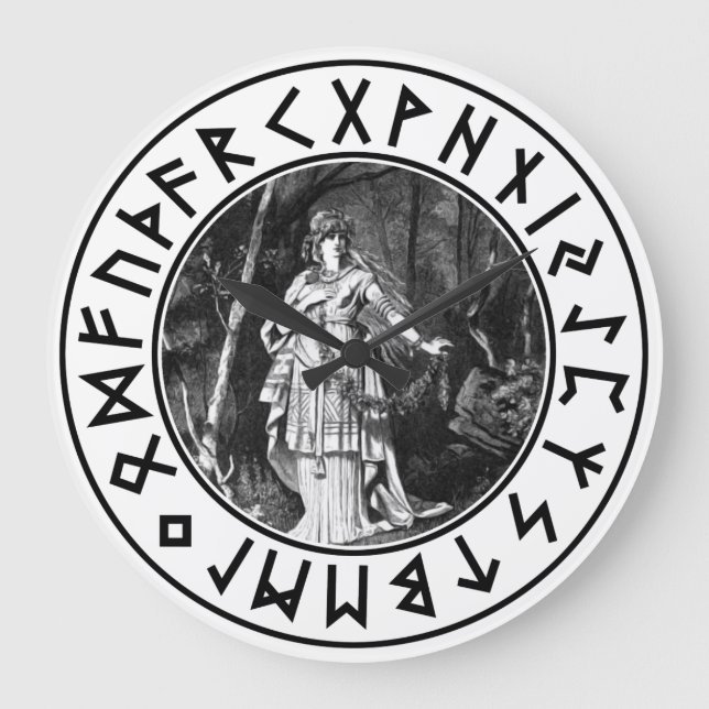 Reloj Redondo Grande Freya Shield (Anverso)