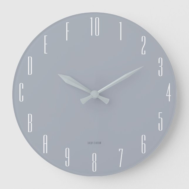 Reloj Redondo Grande Friki hexadecimal (estrecho) (Anverso)