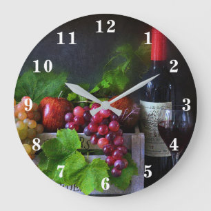 Reloj Redondo Grande Fruit and Wine