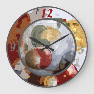 Reloj Redondo Grande Fruta intrépida
