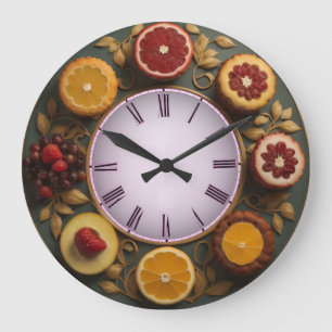 Reloj Redondo Grande Frutas