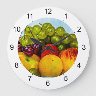 Reloj Redondo Grande Frutas de verano