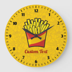 Reloj Redondo Grande Frutas francesas