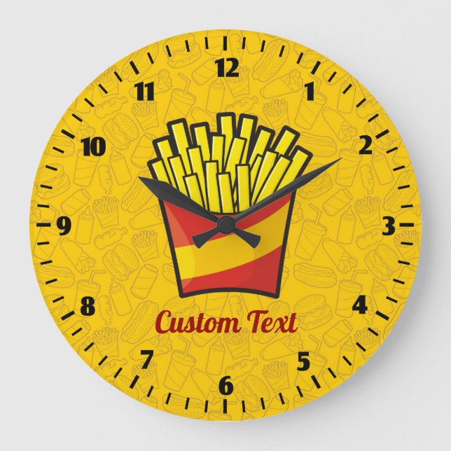 Reloj Redondo Grande Frutas francesas (Anverso)