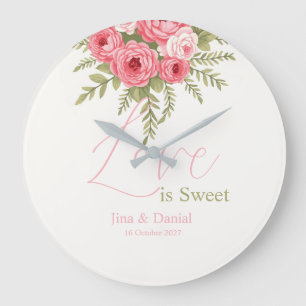 Reloj Redondo Grande Fuchsia Dream