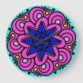 Reloj Redondo Grande Fue Hecho De Estrellas