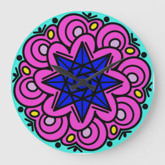 Reloj Redondo Grande Fue Hecho De Estrellas