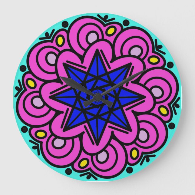 Reloj Redondo Grande Fue Hecho De Estrellas (Anverso)