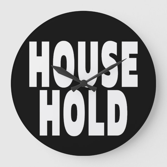 RELOJ REDONDO GRANDE FUENTES BLANCAS "DE HOGAR" (Anverso)