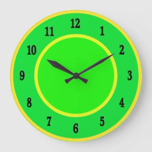Reloj Redondo Grande Fun Lime y Lemon Wall Clock
