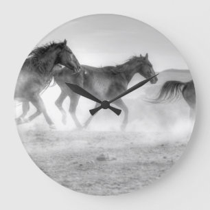 Reloj Redondo Grande Funcionamiento del mustango