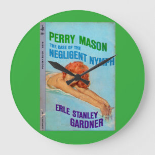 Reloj Redondo Grande Funda de la portada del libro de negligencia Nymph